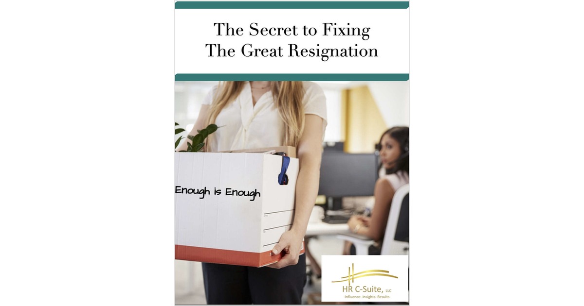 The Secret to Fixing The Great Resignation