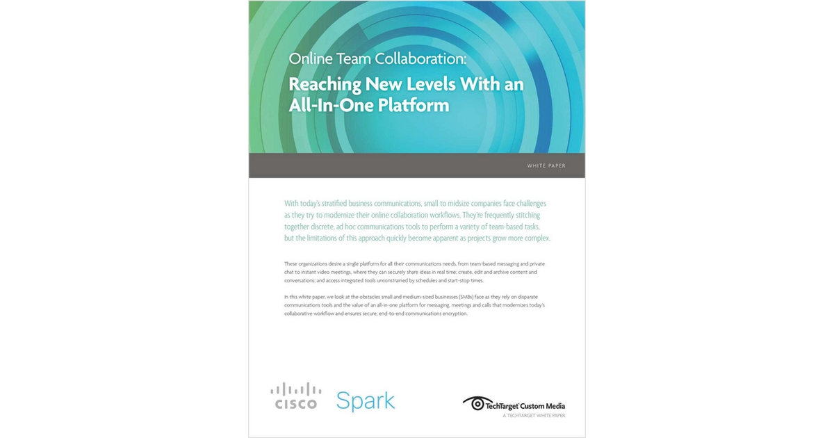 The Essential Team Collaboration Kit - includes Free 30 Day Trial to Cisco WebEx and Cisco Sparkâ€Ž