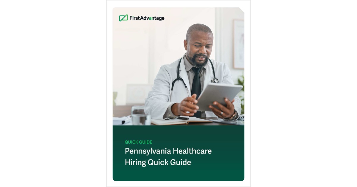 Pennsylvania Healthcare Hiring Quick Guide
