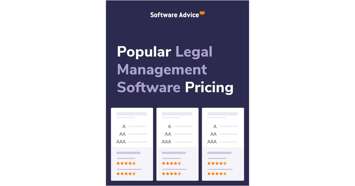 Pricing of Popular Legal Management Software