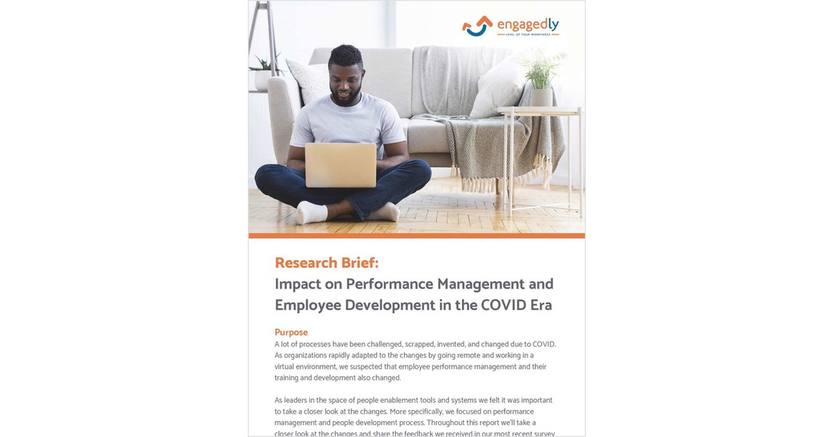 PERFORMANCE MANAGEMENT AND EMPLOYEE DEVELOPMENT IN THE COVID ERA