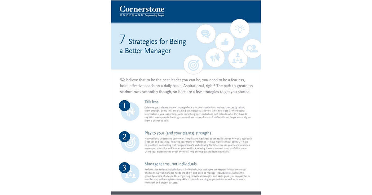 7 Strategies for Being a Better Manager