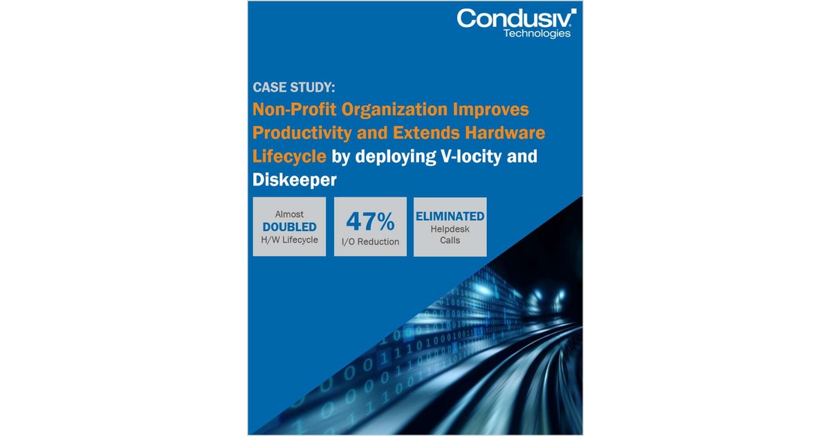 Non-Profit Organization, PathPoint, Improves Productivity and Extends Hardware Lifecycle by Deploying V-locity and Diskeeper